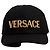 Versace Baseballkappe mit besticktem Logo (Schwarz+Gold)