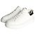Prada Baskets en cuir avec logo triangle blanc