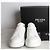 Prada Baskets en cuir avec logo triangle blanc - vue 2