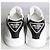 Prada Baskets en cuir avec logo triangle blanc - vue 6