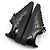 Louis Vuitton Sneakers in vernice nera con occhielli Nero - vista 7