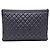 Chanel Pochette Large Boy en Métal Or Champagne Black Caviar Noir - vue 5