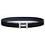 Hermès Reversible Leather Belt with Buckle Black Navy Silver Matte Blue