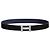 Hermès Reversible Leather Belt with Buckle Black Navy Silver Matte Blue - view 2