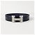 Hermès Reversible Leather Belt with Buckle Black Navy Silver Matte Blue - view 5