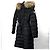 Moncler Chloe Damen Lang Daunenjacke Schwarz