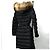 Moncler Chloe Damen Lang Daunenjacke Schwarz - Ansicht 2