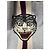 Gucci Pantaloni jogger in cotone feltro con ricamo tigre grigio Marrone - vista 4
