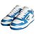 Prada Downtown Leder-Sneaker Blau