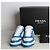 Prada Downtown Leder-Sneaker Blau - Ansicht 2