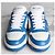 Prada Downtown Leder-Sneaker Blau - Ansicht 5