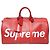 Louis Vuitton Keepall Epi Bandoulière Supreme Red Logo Rosso