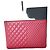Chanel Limitierte Clutch aus Lammleder, groß Rot