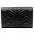 Gucci Mini borsa a tracolla con catena Black Matelassé GG Marmont Nero - vista 5