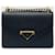 Prada Borsa a Spalla Saffiano Triangle Logo Chain Nero - vista 2