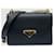 Prada Borsa a Spalla Saffiano Triangle Logo Chain Nero - vista 5