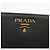 Prada Portafoglio lungo in Saffiano nero con logo dorato e zip - vista 6