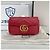 Gucci Borsa a tracolla super mini trapuntata Rosso - vista 2