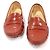 Tod's Mocassini da guida Gommino in vernice rosso e marrone da donna