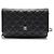 Chanel Mini borsa a tracolla WOC in Caviar Nero