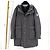 Giacca imbottita lunga con cappuccio Moncler Gamma Blue Grigio Marrone - vista 2