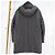 Giacca imbottita lunga con cappuccio Moncler Gamma Blue Grigio Marrone - vista 5
