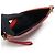 Saint Laurent Rote Matelassé gesteppte Kalbsleder Goldton Monogramm Tablet Neue Medium Pouch Clutch - Ansicht 5