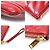 Saint Laurent Rote Matelassé gesteppte Kalbsleder Goldton Monogramm Tablet Neue Medium Pouch Clutch - Ansicht 6
