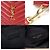 Saint Laurent Rote Matelassé gesteppte Kalbsleder Goldton Monogramm Tablet Neue Medium Pouch Clutch - Ansicht 7