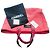 Chanel Grande borsa shopper in tela di cotone e pelle di vitello rosa - vista 3