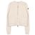 Moncler Cardigan acolchoado com padrão geométrico e fecho de correr Branco