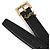 Saint Laurent Cinturón Cassandra con hebilla cuadrada Negro - vista 6
