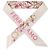 Salvatore Ferragamo Sciarpa in seta stampata LIGHT BALLET PINK+IVORY Bianco - vista 5