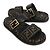 Fendi Ciabatte in jacquard con logo Marrone - vista 5