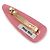 Miu Miu Clip per capelli in vernice Rosa - vista 6