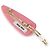Miu Miu Clip per capelli in vernice Rosa - vista 7