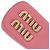 Miu Miu Clip per capelli in vernice Rosa - vista 8