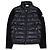 Moncler Gesteppter Wollstrickjacke mit Reißverschluss Blau - Ansicht 3