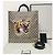 Gucci Borsa Tote Crossbody GG Supreme Tiger Marrone - vista 7