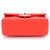 Chanel Mini Borsa a Spalla e Borsa Crossbody New Classic Flap CC in Agnello con Catena Argentata Rosso - vista 14
