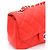 Chanel Mini Borsa a Spalla e Borsa Crossbody New Classic Flap CC in Agnello con Catena Argentata Rosso - vista 4