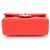 Chanel Mini Borsa a Spalla e Borsa Crossbody New Classic Flap CC in Agnello con Catena Argentata Rosso - vista 6