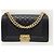 Chanel Bolso Boy en Caviar Negro y Oro Vintage, Serie Medium - vista 2