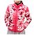 Leichte Steppjacke mit Blumenmuster Moncler ALISIA Größe Rot - Ansicht 7
