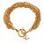 Saint Laurent Bracciale a catena in metallo CASSANDRE Arancione
