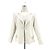Chanel Tweed-Jacke Weiß