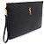 Saint Laurent Clutch porta documenti in matelassé monogramma nero - vista 2