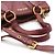 Miu Miu Borsa a tracolla Vitello Caribou color oro Rosso - vista 6