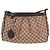 Gucci Borsa a tracolla con zip in jacquard motivo GG Marrone