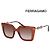 Salvatore Ferragamo Luxus-Sonnenbrille Oversized Horn-Optik Mode vergoldet Rot